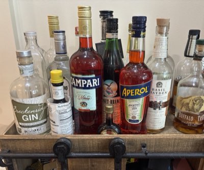 Spirits, liqueurs and bitters