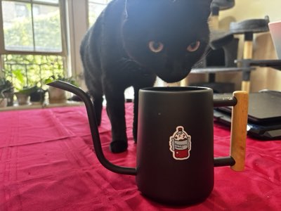 Watering can, black
