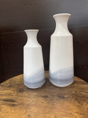 Ceramic vases, a pair