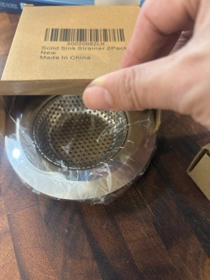 Sink strainers, boxed two-pack