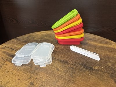 Lekue silicone popsicle moulds, set of seven