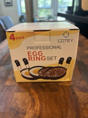 COTEY professional egg ring set, 4 pack