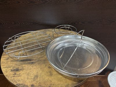 Steaming rack and inserts