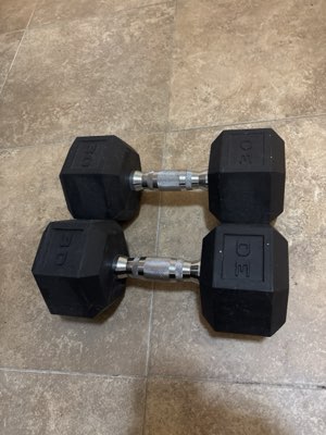 Thirty pound dumbbells